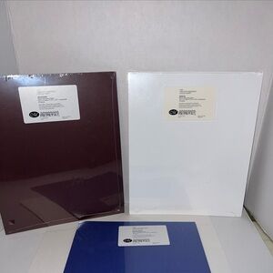 Creative memories Lot of 3 Photo Mounting Paper  Heather Royal Blue White 10x12